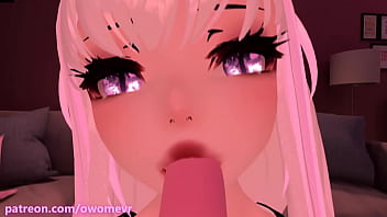 Preview 3 of Katy Lou - Horny Vtuber Masturbates Loudly with her Dildo in VRchat [VRchat erp]