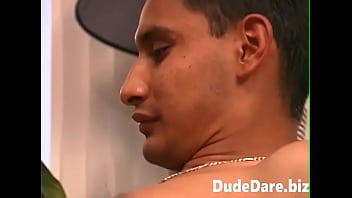 Preview 1 of Vargin 3xxvidio - Slutty dude cumming on boyfriend&#039_s bare chest after intense deepthroat