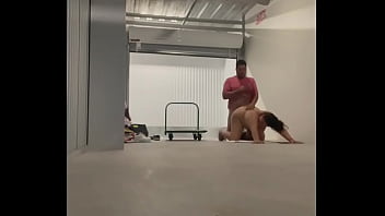 Preview 4 of Mom Bbw Sleping - Thick Colombian Teen La Paisa fucking in the bathroom and then gets pussy creampie at public parking garage