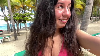 Preview 3 of World No 1 Pronstar - Crazy girl pissing on a public beach right in her panties Wetted her panties and went to sunbathe