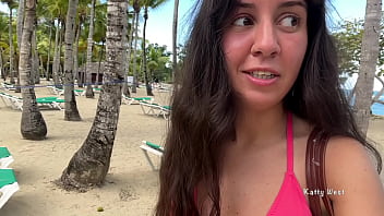 Preview 1 of World No 1 Pronstar - Crazy girl pissing on a public beach right in her panties Wetted her panties and went to sunbathe