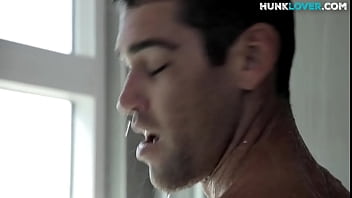 Preview 2 of Silent Hill Nurse Porn - Showering sturdy amateur jerks off his long spear for jizz