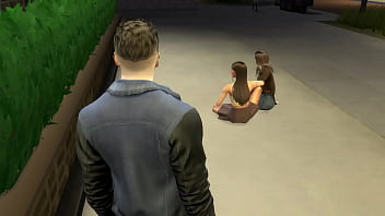 Preview 2 of Aballa Danger New Six - Student Teases Professor To Come Inside - (My Art Professor - Episode 5) - Sims 4 - 3D Hentai