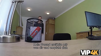 Preview 1 of Xnxx Condam - VIP4K. Perverser Bankangestellter lockt versautes Luder zu einem Abenteuer