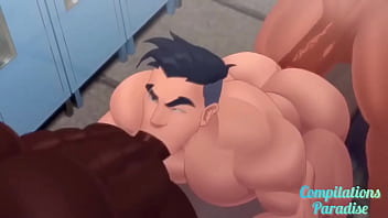 Preview 2 of Unsex Video - GAY ANIMATED THREESOME