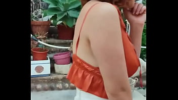 Preview 3 of Giga Boobs Mom - Using a vibrator in a public place and then masturbating at home