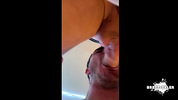 Preview 2 of Tren Lezbiyen Orgazm - twink slut sucks thick xl cock untill he cums in his mouth and he swallows it