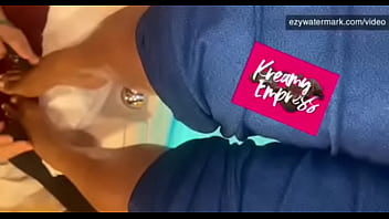 Preview 2 of Pornoh Indo - Kreamyempress enjoys hot rocks