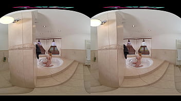 Preview 1 of Telugubfsex - VRHUSH Helping busty blonde Katarina Rina in the shower