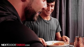 Preview 1 of Www Zin3x Com - Italian Stallion Step Uncle Fucks Twink Step Nephew - Ian Daniels,  Lucca Mazzi - NextDoorTaboo
