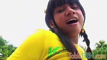 Preview 2 of Xnxx Gai Nhut Sieu Net - Naugthy Tobie Teen Fingering Tight Pussy at Balcony
