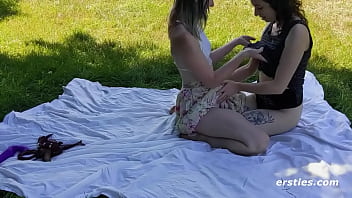 Preview 2 of Turk Erkek Durin - Lesbian Babes Have Sexy Fun Outdoors