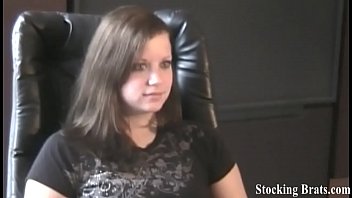 Preview 1 of Monster Ass Lesbian Destroyed - You get so hard when I tease you in my stockings JOI
