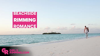Preview 1 of Handjob Milking Hard - GIRLSRIMMING - Beachside rimming romance with petite Amanda Clarke Olivertrunk