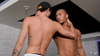 Preview 4 of Pissing Pants In Public - Center Stage Cocksucker / MEN / Theo Brady,  Trevor Dixon  / stream full at  http://sexmen.com/sta