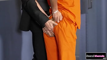 Preview 2 of Video Hd 4k Lesbian Hairy - SacredShemale.com - Trans prisoner Lola Morena is barebacked