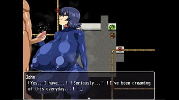 Preview 1 of Bitis Summer Seasion - Shipwrecked Spaceship Todoroki [Monthly Patreon choice Hentai game] Ep.11 first blowjob in the ship corridor