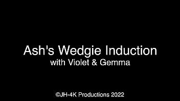 Preview 1 of Linda Akka - Ash,  Gemma and Violet Wedgied (JH-4K Productions)