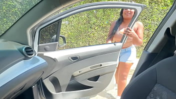 Preview 1 of Qos Wife - Latina with a big ass is fucked by a stranger when he takes her home in the car