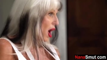 Preview 2 of Busty Ava Adam Lesbian Julia Ann - Step granny blows stepgrandson and almost gets caught