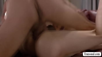 Preview 4 of Neket Xxxvideos - Redhead tranny babe gets bareback fucked