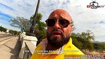 Preview 1 of Boricuas Tetas Naturales - DEUTSCHER GESCH&Auml_FTSMANN TRIFFT UND FICKT SPANISCHE TEEN BEIM ANAL EROCOM DATE