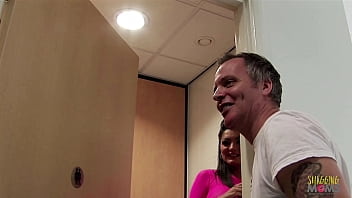 Preview 1 of Megu Fishnet - Busty sluts having some naughty fun in the bathroom