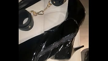Preview 1 of Apokommata - Latex Boots Shemale Amanda Belli