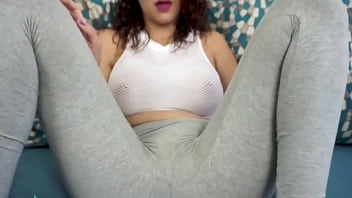 Preview 2 of Jaj School Mothers - Huge boobs redhead masturbates face the camera until she orgasms