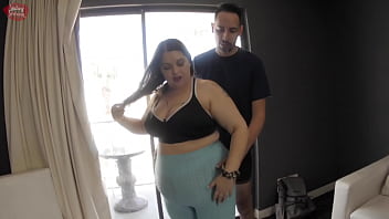 Preview 2 of Vidio Bank Xxx - Slutty BBW MILF Gets Total Body Workout - PREVIEW - Sydney Screams &amp_ Adam Christopher