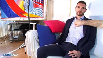 Preview 1 of Boor Pho - French salesman gets serviced his big cock in spite of himself !