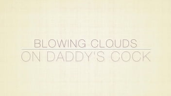 Preview 1 of Anime Girl Stripped Naked - Smoking &amp_ Blowjob with Daddy