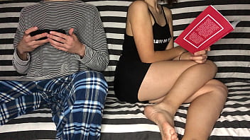 Preview 1 of Hq Teen Ass Solo - Step Brother Put my Hand on His Dick! But I Didn&#039_t Know He Had Such Skillful Hands! Orgasm