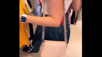 Preview 1 of Goddess Princess - Public Sex in Shop - Hot Brunette gets Facial in Fitting Room! / Kisscat.xyz