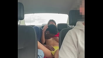 Preview 3 of Mission Possitive - Camara oculta graba a una pareja de jovenes follando en un taxi