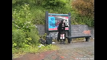 Preview 3 of Zato Ass - Masturbating in broad daylight at the bus stop