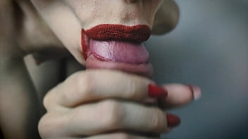Preview 3 of Japanese Pregnant Girl Fuk - Stepsister secret blowjob,  Red lipstick BJ