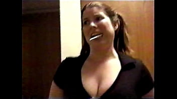 Preview 1 of Kashmiri Fast Time Fuck - Busty Brunette sorority girl swallows cumload