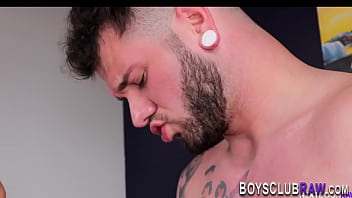 Preview 4 of Xxx Sexx Videos - Tattooed dude gets cock sucked and barebacks