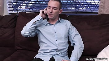 Preview 1 of Old Mom Hndea Sxs Xnxx - Big-cocked guy doggyfucks busty plumper