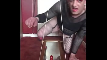 Preview 4 of Die Klein - crossdresser rides his cock part 5