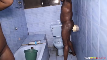 Preview 1 of Teen Movie Sex - THEY CAUGHT US IN THE BATHROOM AS I TAKE MY BOYFRIEND TO FUCK ME WELL AND SWEET SEX