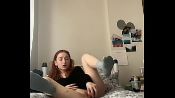 Preview 1 of Fucking Very Hot Mim - teen using dildo on the bed 01