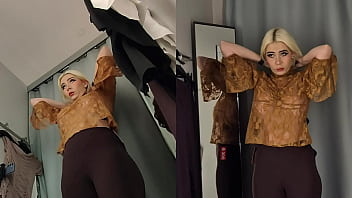 Preview 2 of Aida Visconti - Hidden camera. Sexy girl in dressing room