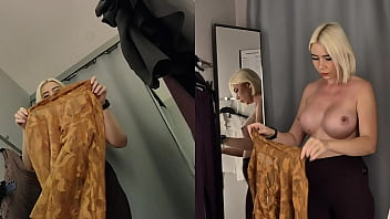 Preview 1 of Aida Visconti - Hidden camera. Sexy girl in dressing room
