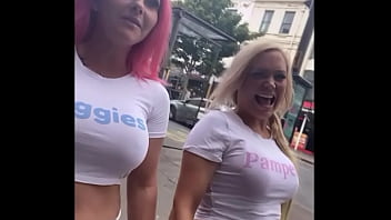 Preview 2 of Czech Castikg - Jessica Morgan   Roxi Keogh get caught wearing nappies in public! | (February 2022)