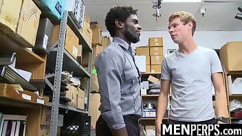Preview 1 of Nc Stretched - Shoplifter Twink Caught in CCTV and Fucked as Punishment - Devin Trez,  Cameron Taylor - MenPerps