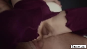 Preview 4 of Sister During Sleeping Brother - Slut trans bareback fucked by bfs friend