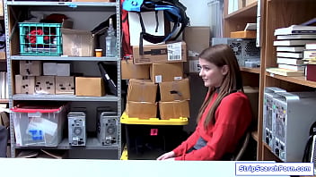 Preview 1 of Animal And Ledi Sex - StripSearchPorn.com - Teen shoplifter fucked by security guard