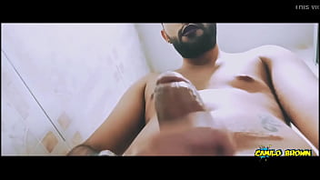 Preview 2 of Xnxxxxxc Com - Alien boy jerking his big uncut cock in the shower and eating his own cum